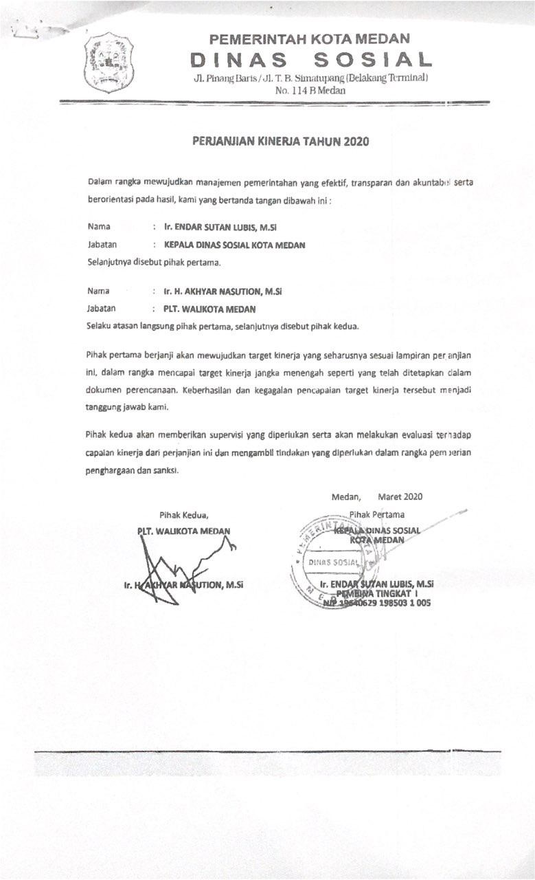 PERJANJIAN KINERJA Pusat Pendidikan dan Pelatihan Pemerintahan Dalam Negeri